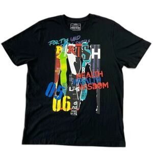 Parish Nation Large Men's T-Shirt Streetwear Black Classic Fit